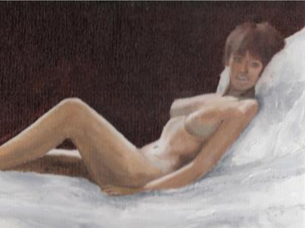 Oil Painting - Reclining nude